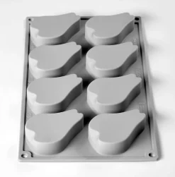 Moule silicone 8 demi-poires 30 x 17.5 cm Pavoni