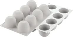 Moule silicone 8 dômes Ø 6,2 cm 30 x 17,5 cm Silikomart