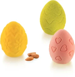 Moule silicone Egg 11 oeufs décorés 30 x 17,5 cm Silikomart