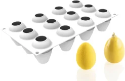 Moule silicone Egg 12 oeufs 30 x 17,5 cm Silikomart