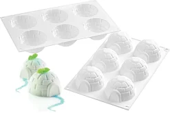 Moule silicone 6 igloos 30 x 17,5 cm Silikomart
