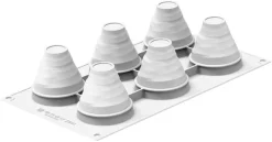 Moule silicone Kit 6 tartes Albia Ø 6,5 x ht 6,1 cm Silikomart