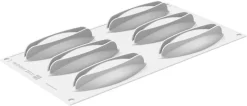 Moule silicone Kit 6 tartes Cabosse 12 x 4 x ht 2 cm Silikomart