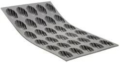 Moule silicone élastomoule 30 mini-madeleines 30 x 17,6 cm De Buyer