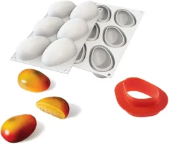 Moule silicone 6 mangues 30 x 17,5 cm Silikomart