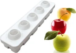 Moule silicone Mela, ciliegia et pesca pomme pêche cerise 40 x 10 cm Silikomart