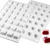 Moule silicone Micro Gem 35 micro carrés bombés 30 x 17,5 cm Silikomart