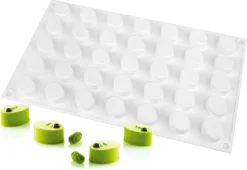 Moule silicone 35 micro ovales 30 x 17,5 cm Silikomart