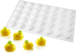 Moule silicone 35 micro ronds bombés 30 x 17,5 cm Silikomart