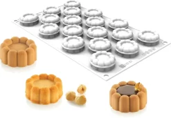 Moule silicone 18 mini-charlottes 30 x 17,5 cm Silikomart