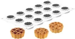 Moule silicone 15 mini crostata 30 x 17,5 cm Silikomart