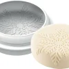 Moule silicone Nève décor flocon Ø 17 x ht 5,5 cm Silikomart