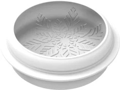 Moule silicone Nève décor flocon Ø 17 x ht 5,5 cm Silikomart