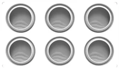 Moule silicone Ocean Ø 7 x ht 3 cm Silikomart