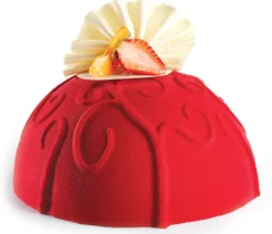Moule silicone Pavocake dôme baroque Ø 18 x ht 9 cm Pavoni