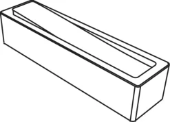 Moule silicone Pavoflex 20 bandes inclinées 60 x 40 cm Pavoni