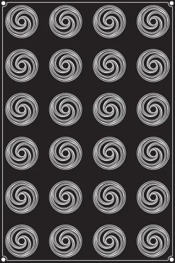 Moule silicone Pavoflex 24 boutons de roses 60 x 40 cm Pavoni
