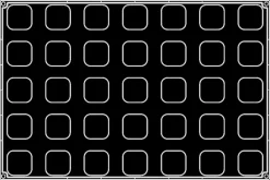 Moule silicone Pavoflex 5 cubes tango 60 x 40 cm Pavoni