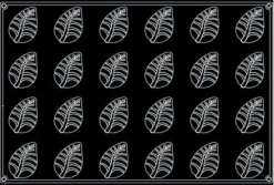 Moule silicone Pavoflex 24 feuilles 60 x 40 cm Pavoni