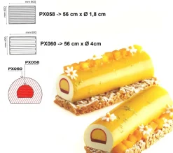 Moule silicone Pavoflex 9 inserts 60 x 40 cm Pavoni