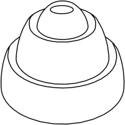Moule silicone Pavoflex 24 moules anneaux 60 x 40 cm Pavoni