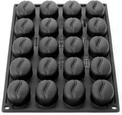 Moule silicone Pavoflex 20 petits grains de café 30 x 17.5 cm Pavoni