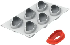 Moule silicone 6 pistaches 30 x 17,5 cm Silikomart
