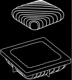 Moule silicone Pop 16,2 x 16,2 cm Pavoni
