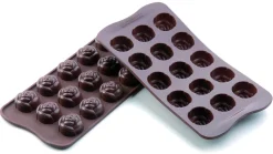 Moule silicone pour chocolat 15 roses Easy Choc Silikomart
