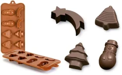 Moule silicone pour chocolat 8 sujets Noël Ibili