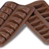 Moule silicone pour chocolat 14 rectangles ondulés Easy Choc Silikomart