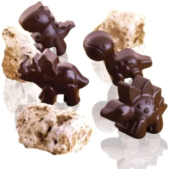Moule silicone pour chocolat 12 dinosaures Easy Choc Silikomart