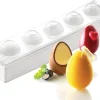 Moule silicone professionnel 3D 5 œufs Ø 5 cm Silikomart