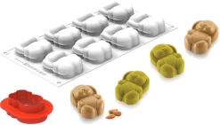 Moule silicone Rabbit 8 lapins 30 x 17,5 cm Silikomart
