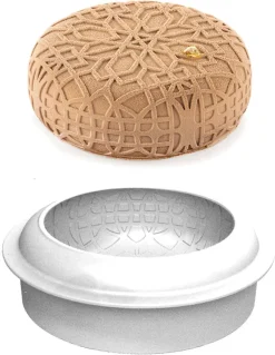 Moule silicone rond décor Mistery Ø 17 x ht 5,5 cm Silikomart