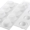 Moule silicone 8 ronds bombés Ode 30 x 17,5 cm Silikomart
