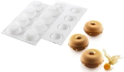 Moule silicone 8 ronds bombés Ode 30 x 17,5 cm Silikomart