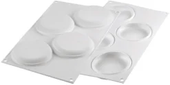 Moule silicone 4 ronds 30 x 17,5 cm Silikomart
