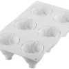 Moule silicone 6 rosaces chantilly Ø 7,3 cm Silikomart