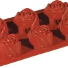 Moule silicone 6 roses Ø 7,5 cm 30 x 17 cm Pavoni