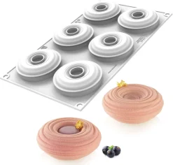 Moule silicone Sara 6 entremets 30 x 17,5 cm Silikomart