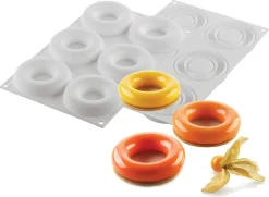 Moule silicone 6 savarins Ø 8,5 cm Silikomart