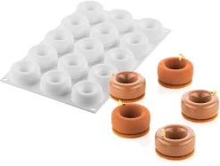 Moule silicone 12 savarins Oblio Ø 5 cm Silikomart
