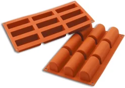 Moule silicone Silicon Flex 9 bûchettes 30 x 17,5 cm Silikomart