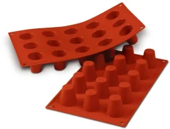 Moule silicone Silicon Flex 15 babas Ø 3,5 cm 30 x 17,5 cm Silikomart