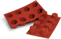 Moule silicone Silicon Flex 8 cannelés Ø 5,6 cm 30 x 17,5 cm Silikomart