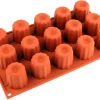 Moule silicone Silicon Flex 15 cannelés Ø 4,5 cm 30 x 17,5 cm Silikomart