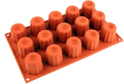 Moule silicone Silicon Flex 15 cannelés Ø 4,5 cm 30 x 17,5 cm Silikomart