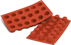 Moule silicone Silicon Flex 18 cannelés Ø 3,5 cm 30 x 17,5 cm Silikomart