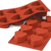 Moule silicone Silicon Flex 8 coeur Ø 6 cm 30 x 17,5 cm Silikomart